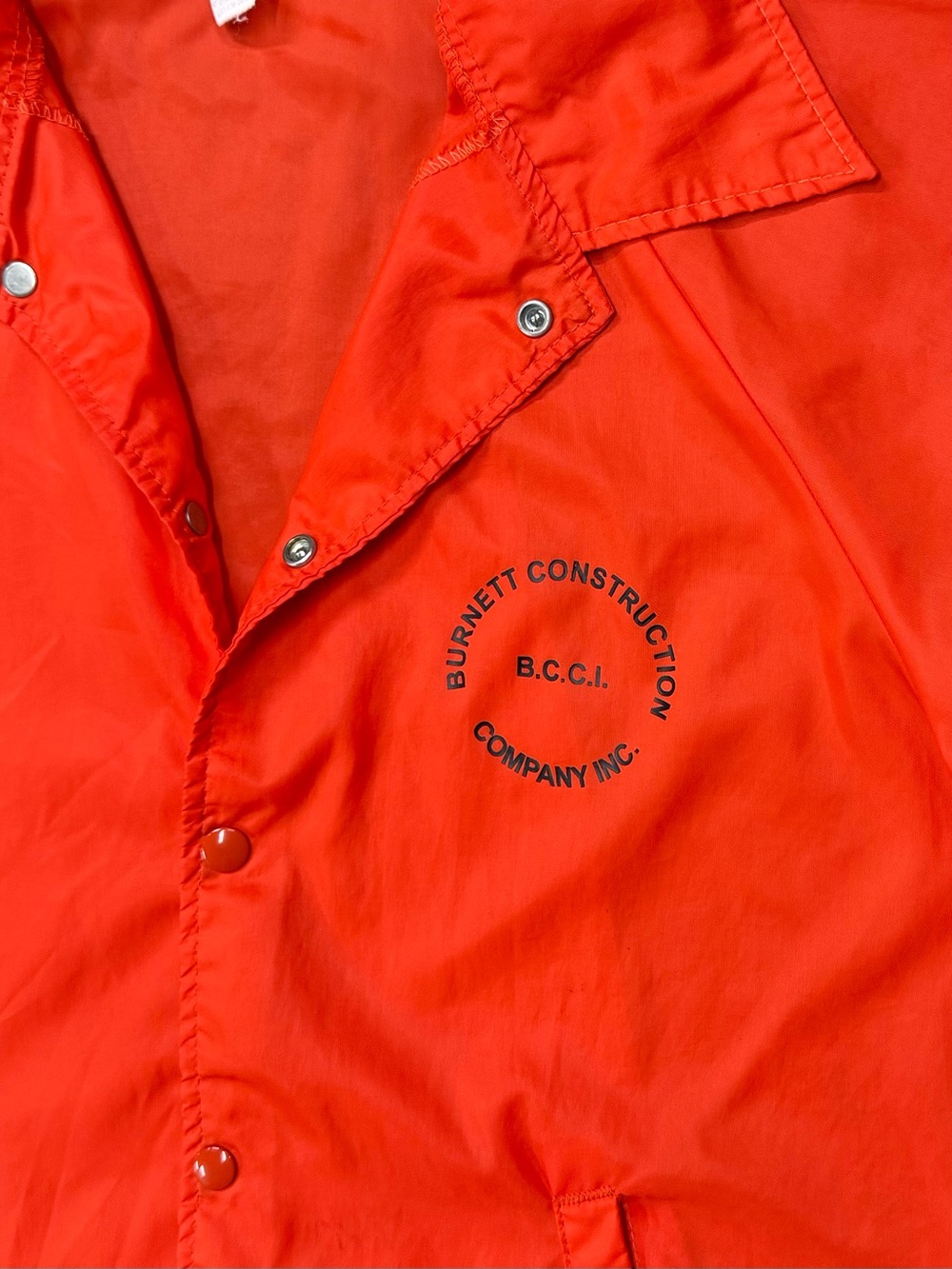 Vintage Hartwell USA Orange Coach Jacket Workwear Gorpcore - Picture 4 of 8